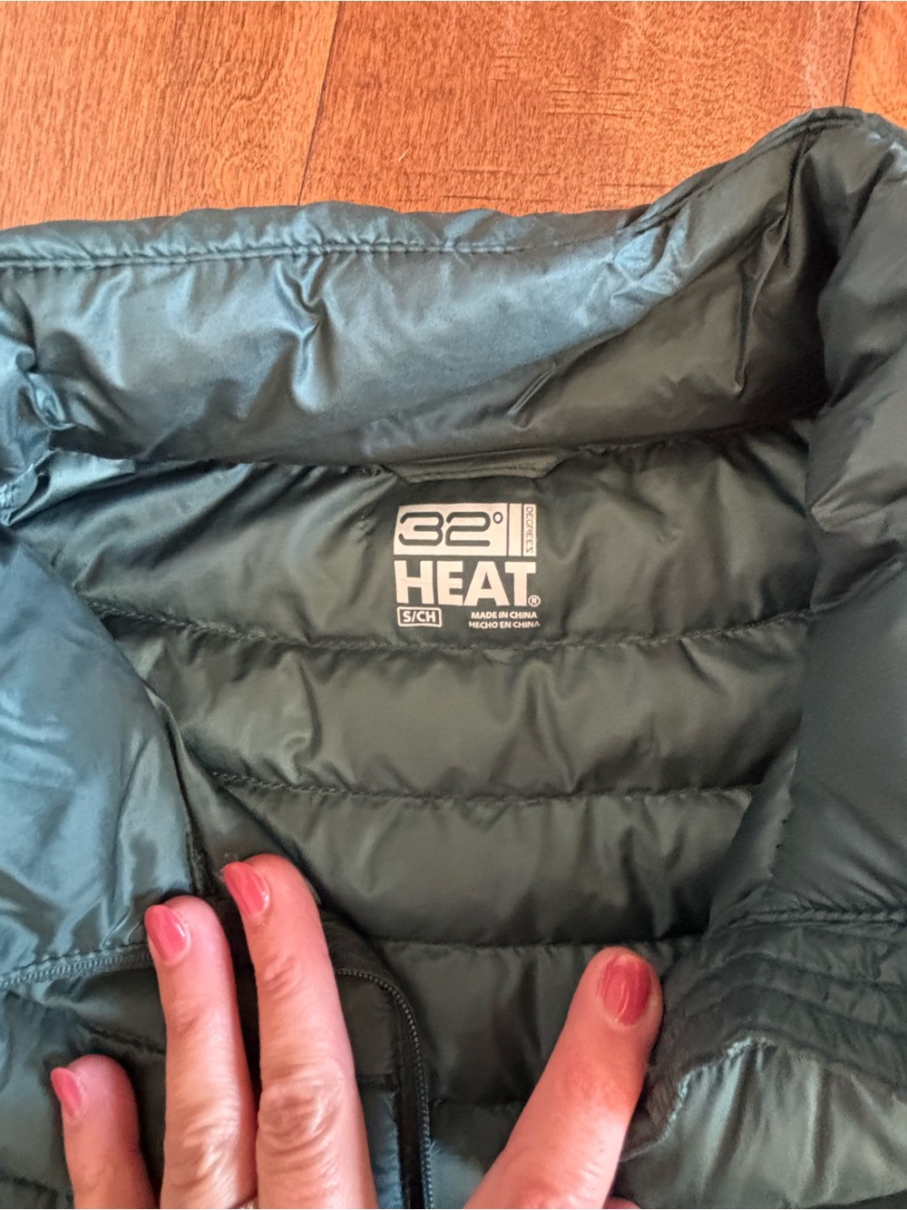 32 degrees Forest Green Quilted Lightweight Puffer Jacket Small - Picture 3 of 5